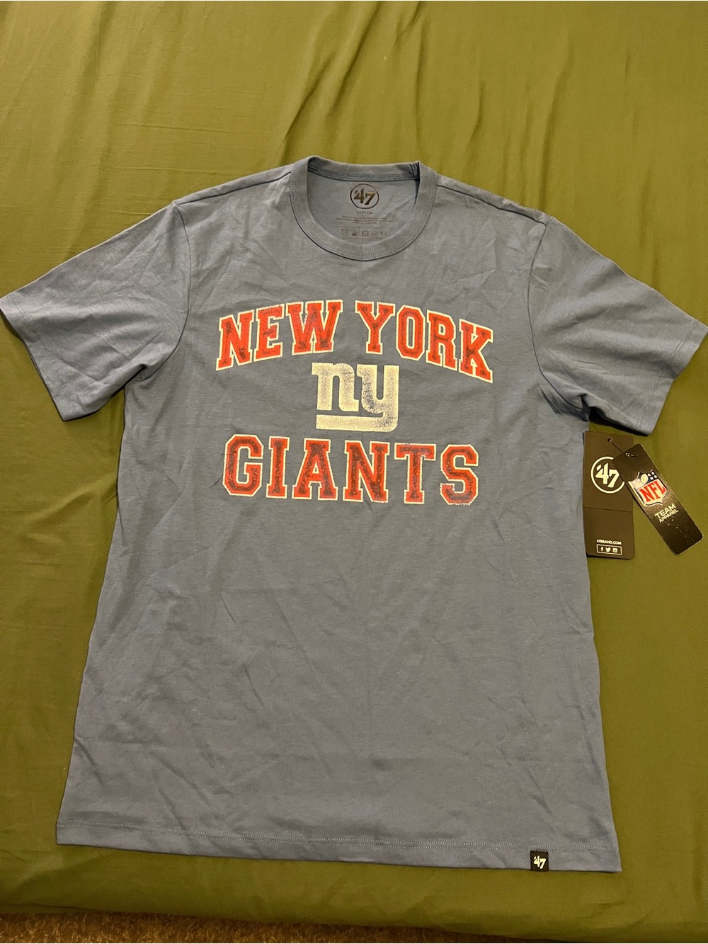 NFL 47 New York Giants Short Sleeve Tee Men’s Size S